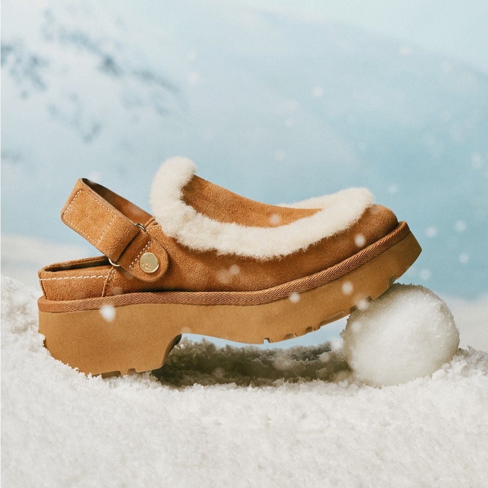 UGG Esme Suede Slingback Clogs - Picture 3 of 8